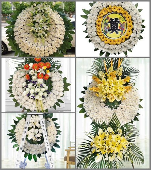 广东江门市恩平市大田镇东南村花圈速递